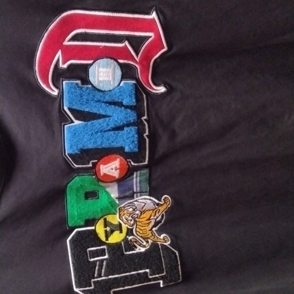 Big And Tall Black Pyramid Multicolor Logo Tee - Picture 4 of 7